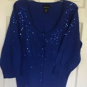 Lame Bryant blue sweater